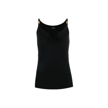 VERSACE Medusa '95 Draped Crepe Top
