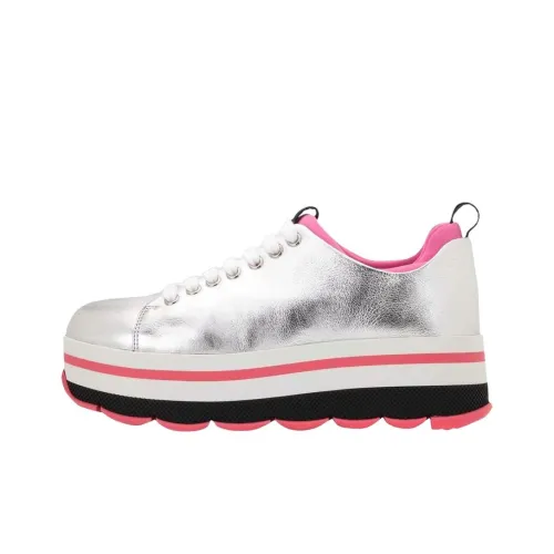 PRADA Silver Begonia Low Top Casual Shoes Women's Silver