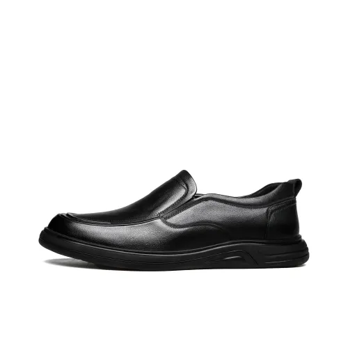 HAPPY DINO Men's Casual Shoes Men Low Top Black