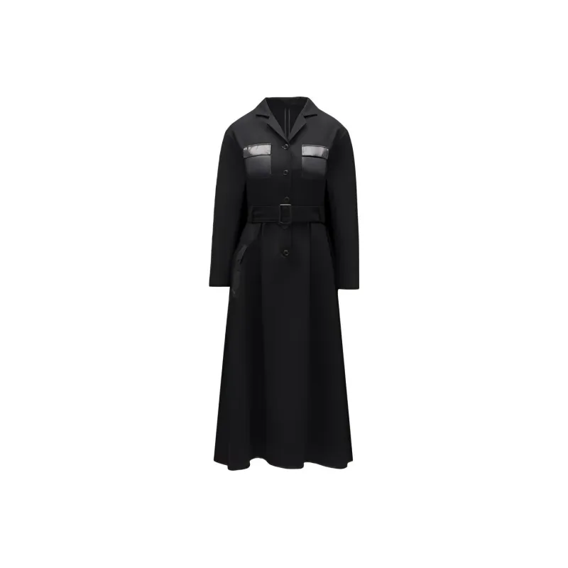 MONCLER GENIUS MONCLER GENIUS X Fujiwara Hiroshi FRGMT 21 Long Sleeved Dresses Women's Black-0