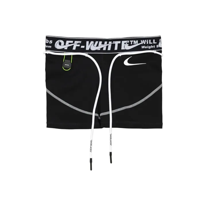 OFF WHITE X Nike Women's Training Shorts Black-0
