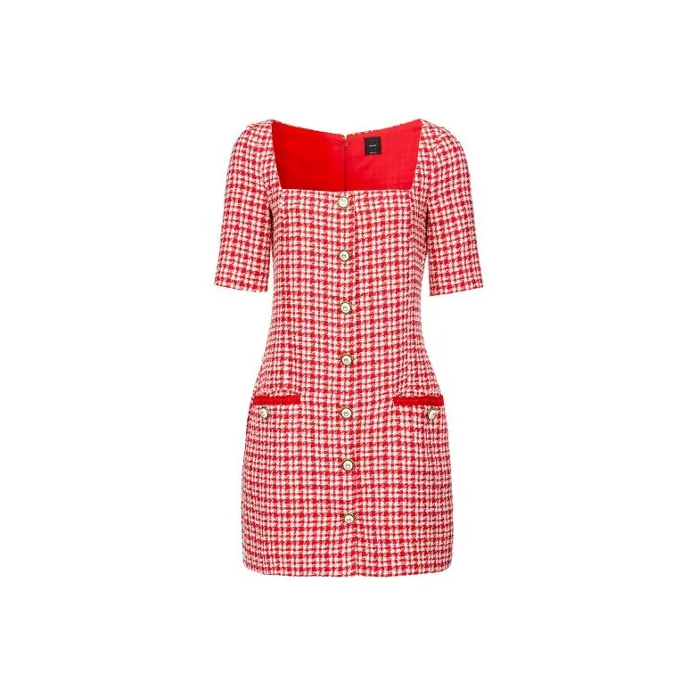 PINKO Short Sleeved Dresses Women's Red-0