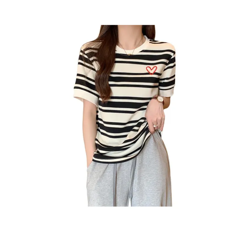 Mu Xiao Xin Set in Sleeve T Shirt Women's-5
