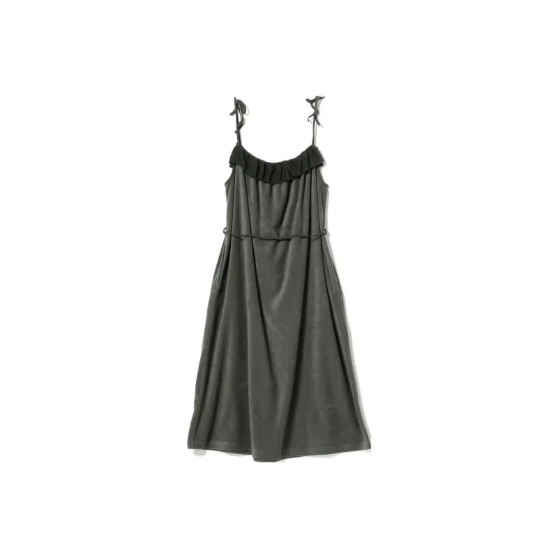 Beams Slip Dresses Women's Dark Gray-0