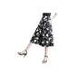 Black with White Floral