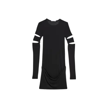 Helmut Lang Slashed Mini Dress