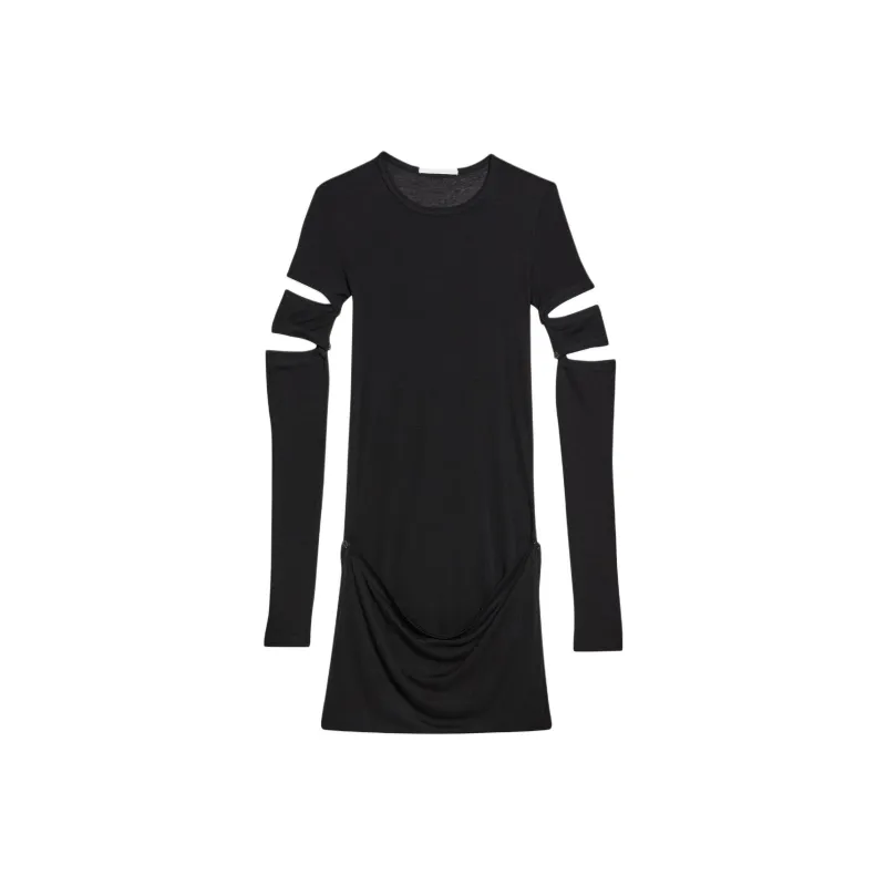 Helmut Lang Slashed Mini Dress-0