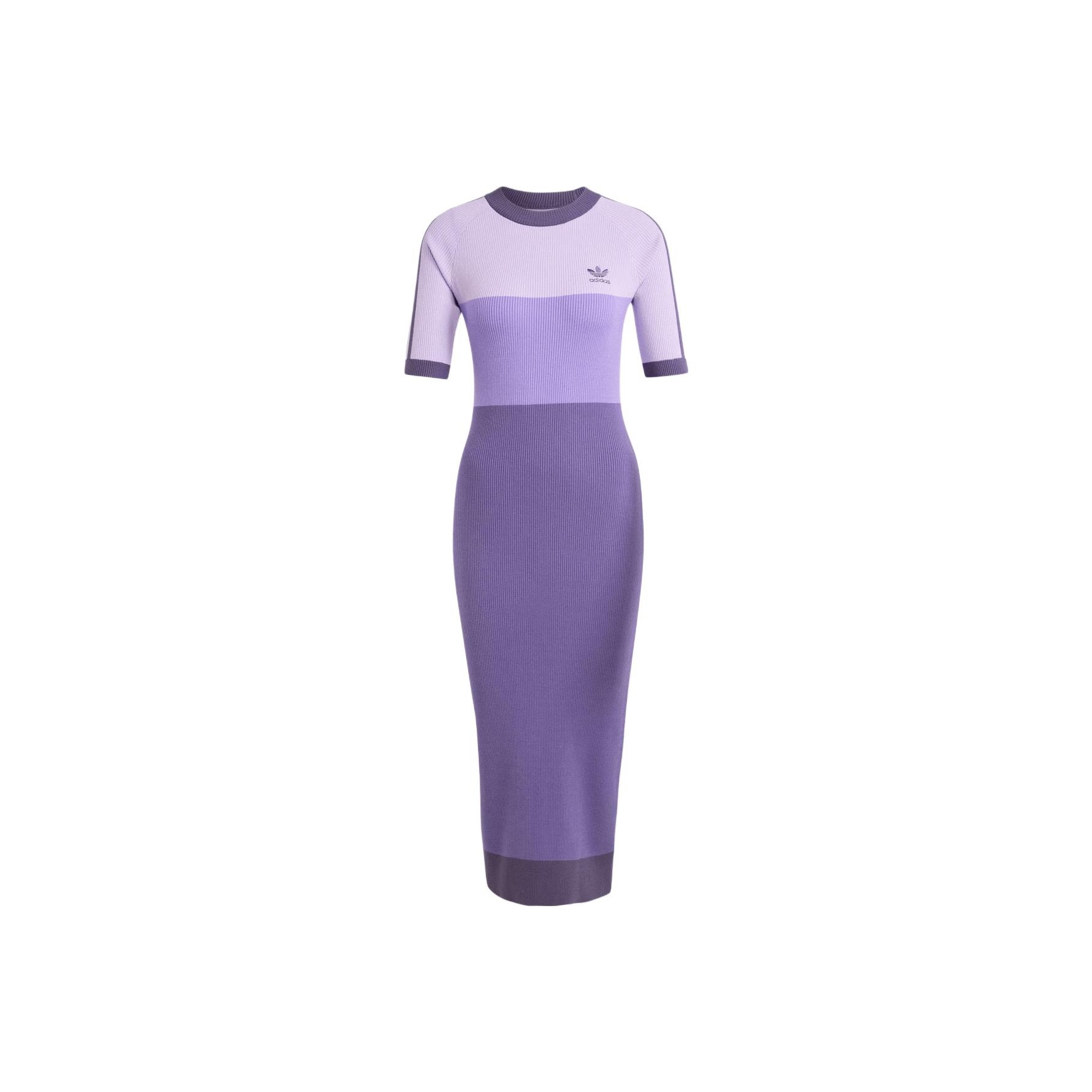 ☆Adidas☆Originals Knit Collar Short Sleeve Dress Purple adidas Knit Collar Short Sleeve Dress - Blue | Free Shipping