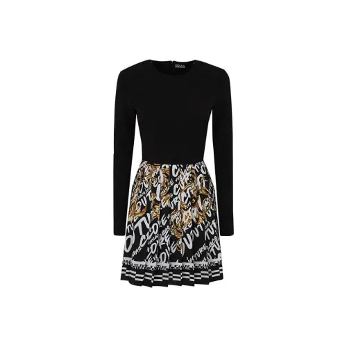 VERSACE JEANS Long-Sleeved Dresses Women's Black
