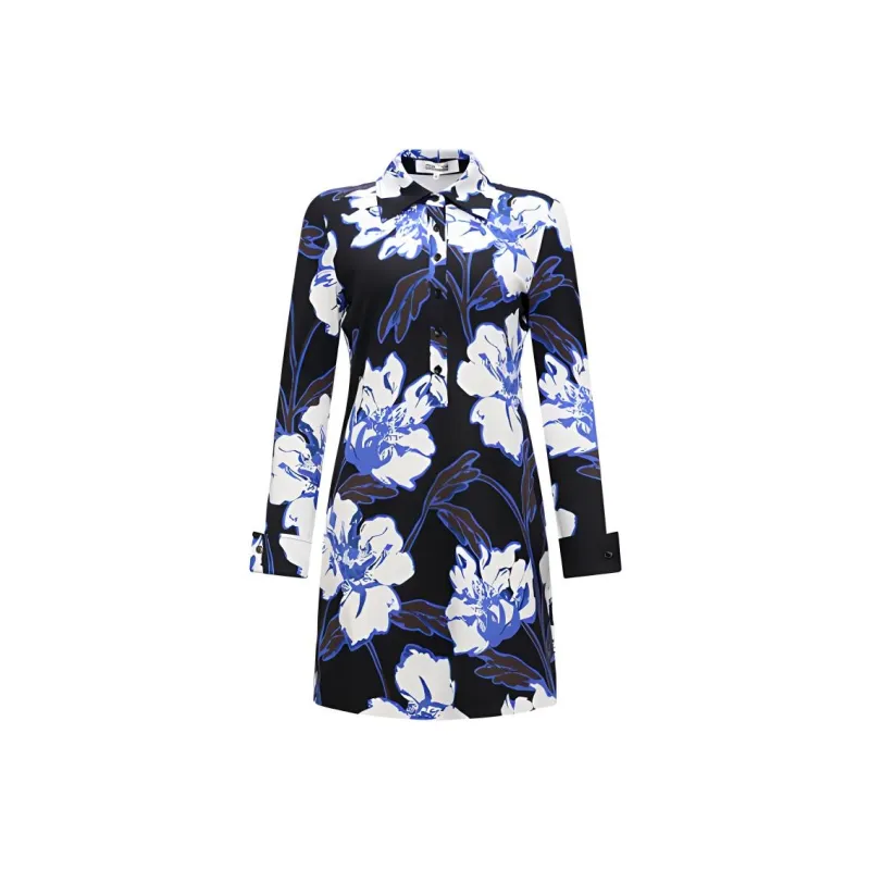DVF Diane Von Furstenberg Long-Sleeved Dresses Women's Blue-0