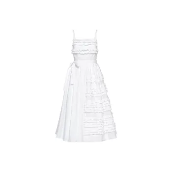 PRADA SS21 Sleeveless Dress Women's White