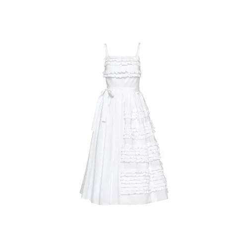 PRADA SS21 Sleeveless Dress Women's White