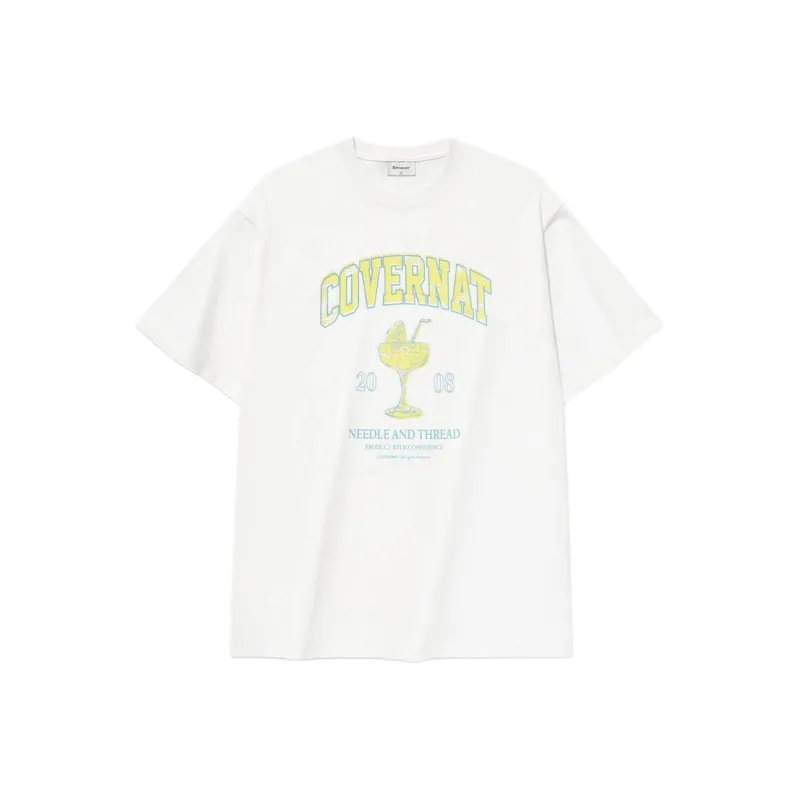 COVERNAT SS25 T Shirt Unisex White-0
