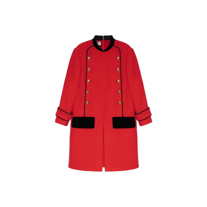 GUCCI Velvet trimmed Retro tweed Dress-0
