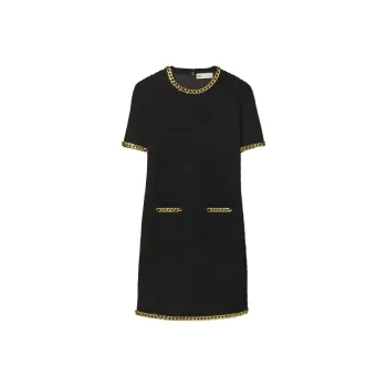 TORY BURCH Chain link Trim Mini Dress