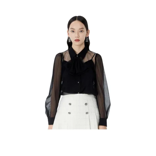 VIZAVIZA 블랙 여성 셔츠 세트