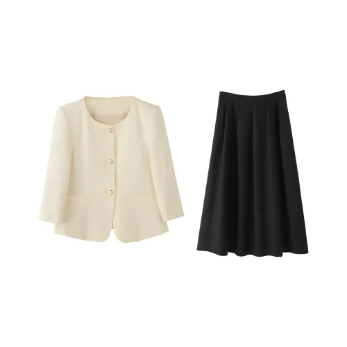 DonnaZilan Business Suits Women's Apricot