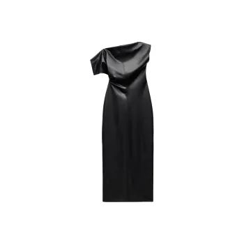 ZARA ZW Series Short Sleeved Dresses Women's Black