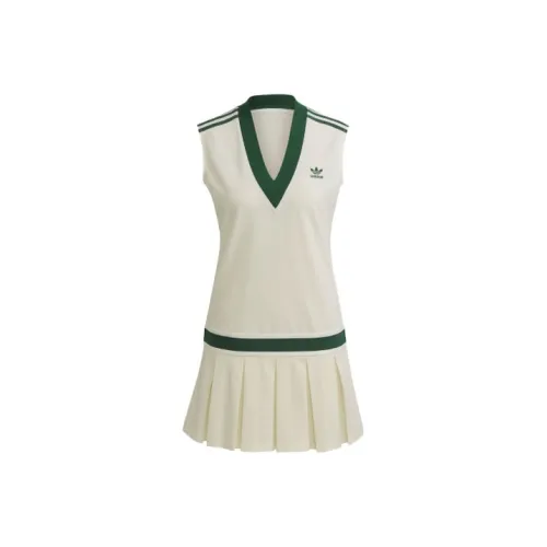 Adidas Originals Sleeveless Dress Women's Jade White