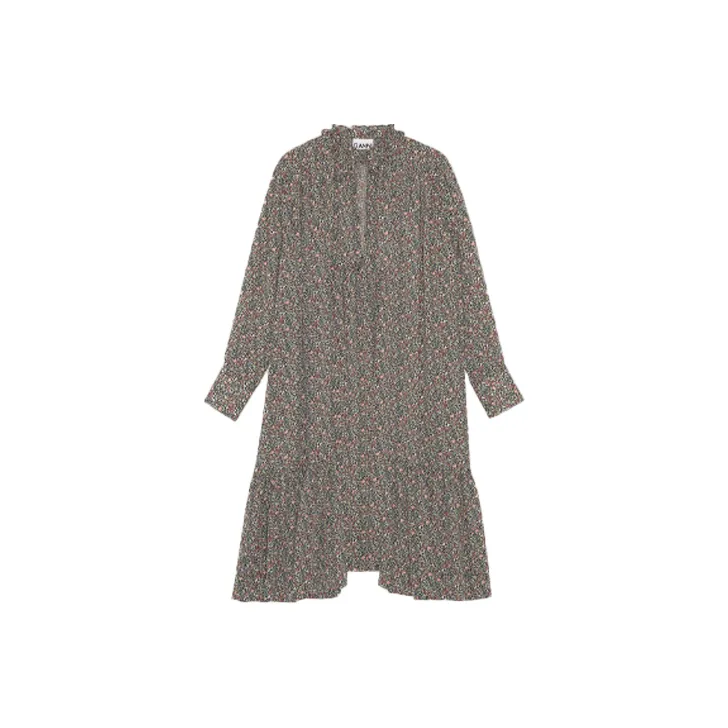 GANNI Long-Sleeved Dresses Women's Moonlight Light Purple-0