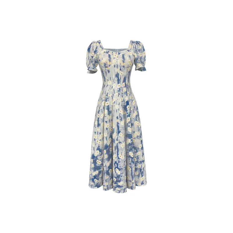 FLIM Slip Dress Women's Light Blue-6