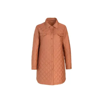 QIAOWANNI Puffer Jacket Women's Sweet Orange