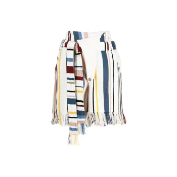 AMBUSH Tie Belt Striped Shorts