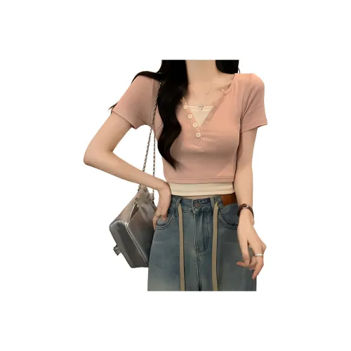 XIANSINIAO Set in Sleeve T Shirt Women's