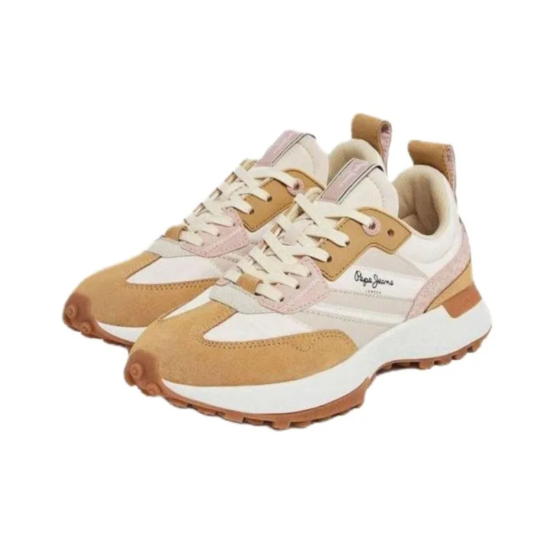 Pepe Jeans LUCKY PRINT Low Top Casual Shoes Women's Light Beige-1