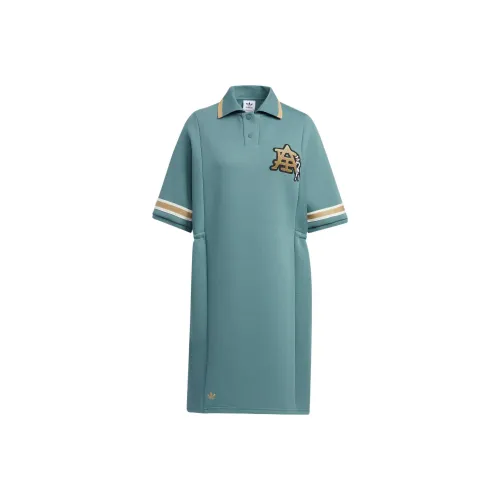 Adidas Originals Short Sleeved Dress Women's Mist Emerald