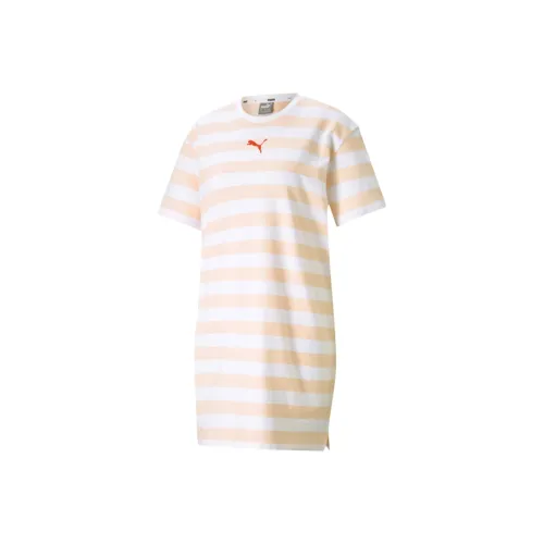 PUMA Short Sleeved Dresses Women's Pink