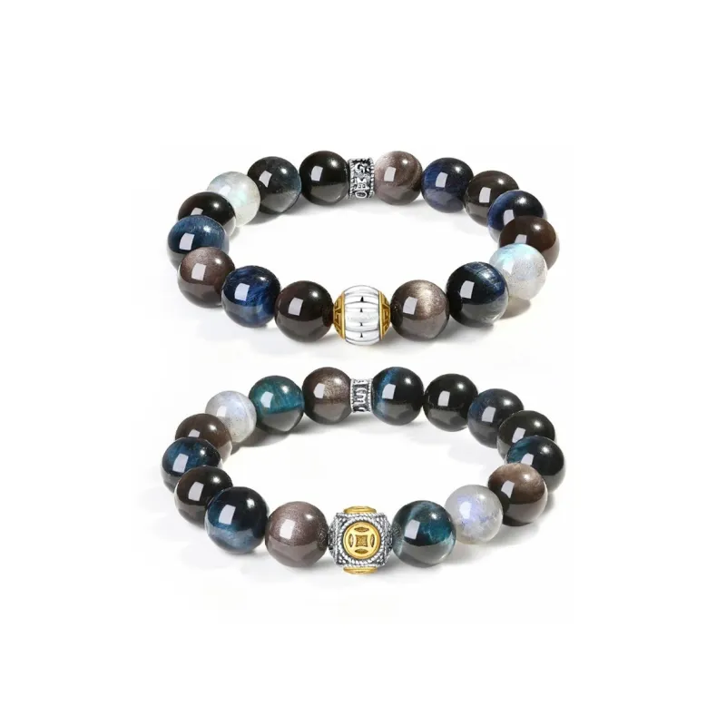 ZKY Obsidian Jade Bracelets Unisex-6