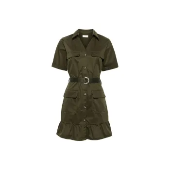 LIU·JO Short Sleeved Dress Women's Olive Green