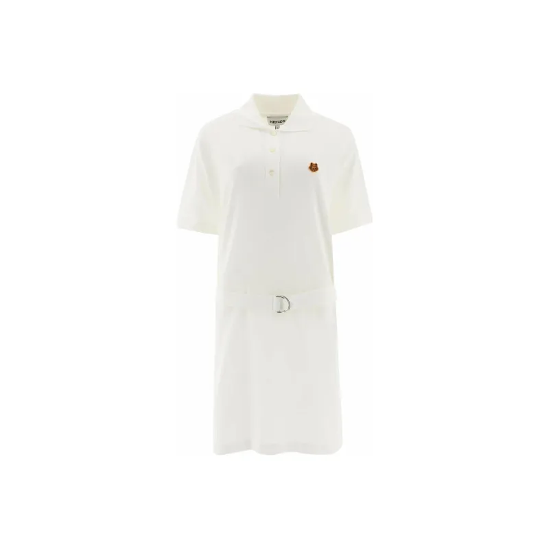 KENZO Short Sleeved Dresses Women's White-0