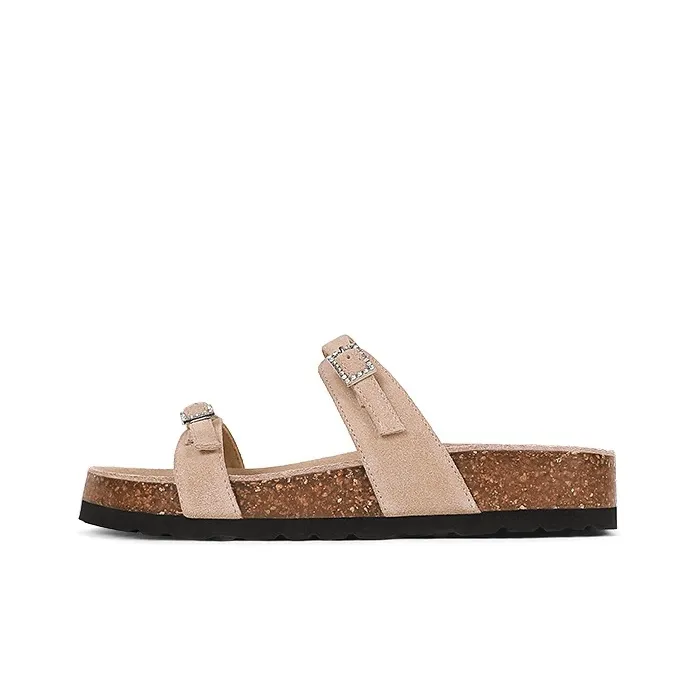Uncle's House Rubber Sole EVA Abrasion Resistant Slide Slippers Women's-2