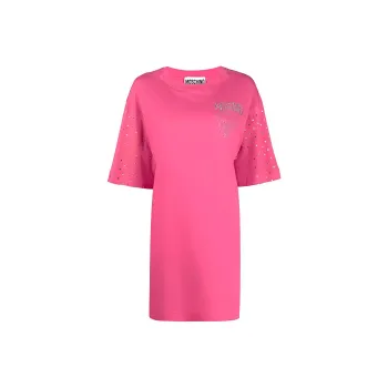 MOSCHINO Short Sleeved Dresses Women's Pink