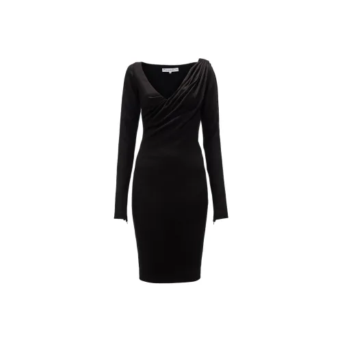 JW Anderson V-Neck Ruched Midi Dress