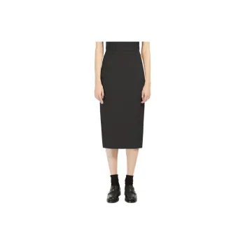 MaxMara Knit Long Skirt Women's Black