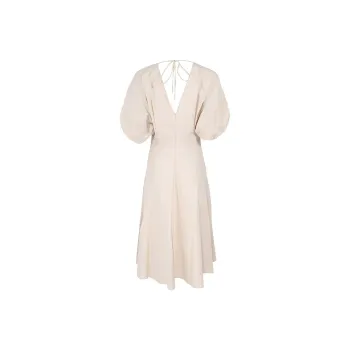 I BLUES Short Sleeved Dress Women's Apricot