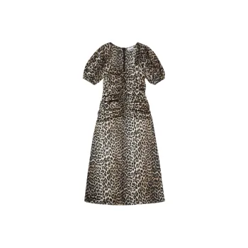GANNI Dress With Animal Print