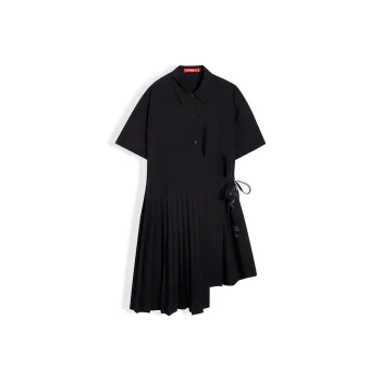EPTISON WOMAN A Line Skirt Dress Black Elf