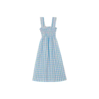 GANNI Sleeveless Dresses Women's Blue
