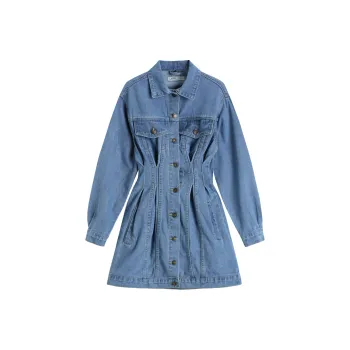 ETSE Long Sleeved Dresses Women's Blue
