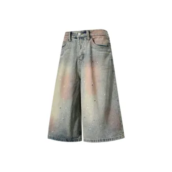 BEETLE TOWN Denim Shorts Unisex