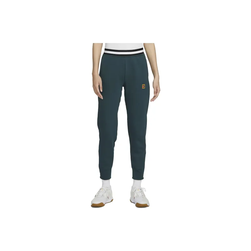 Nike Knitted Sports Pants Women's Dark Green-0