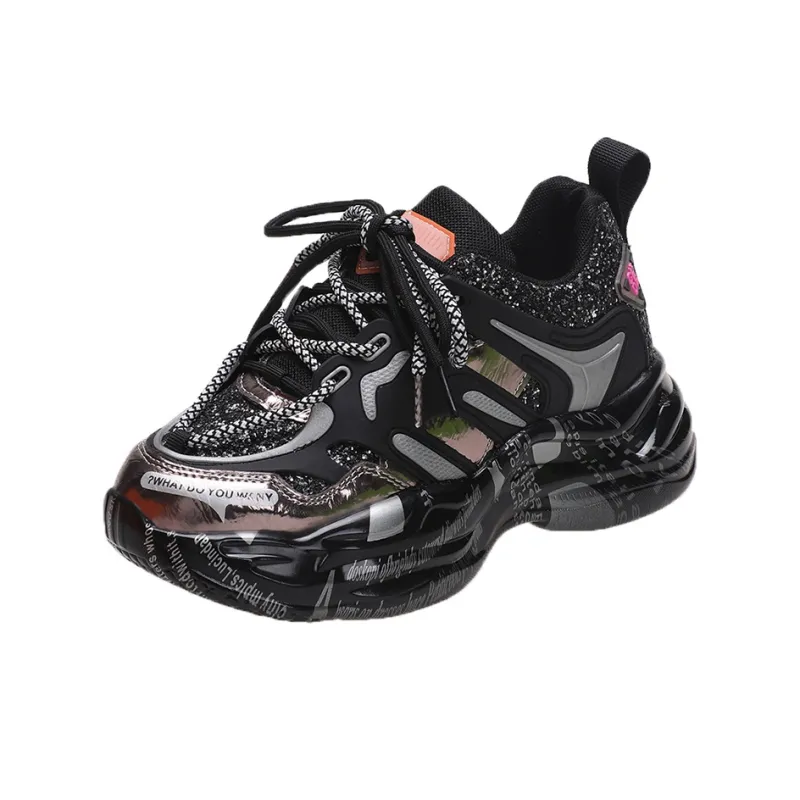 Alxnan Breathable Low Top Chunky Sneakers Women's Box-9