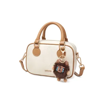 AOKANG Synthetic Leather Handbag Mini Women's White/Black/Caramel/Coffee