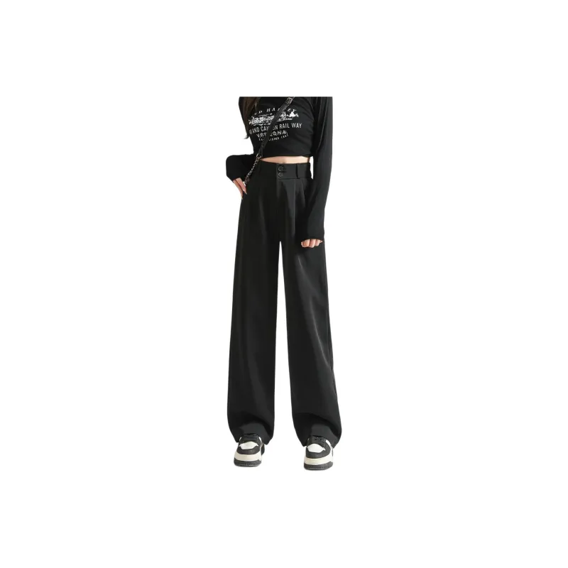 Ya Sheep People Casual Pants Women's Black-0