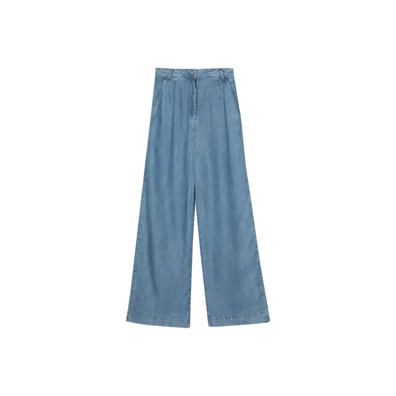 Patrizia Pepe Drop-crotch Striaght-leg Jeans-0