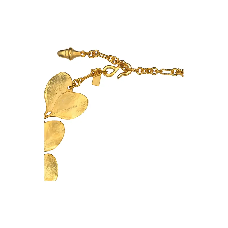 Kenneth Jay Lane Leaves charm Necklace-2